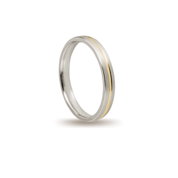 Βέρες Σετ Χρυσές Λευκόχρυσες Σαγρέ MASCHIO FEMMINA 010-E - themelidisjewels